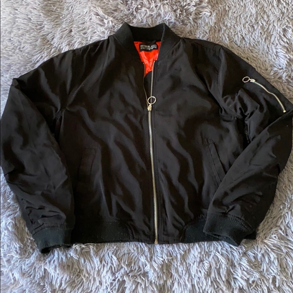 Black Bomber Jacket